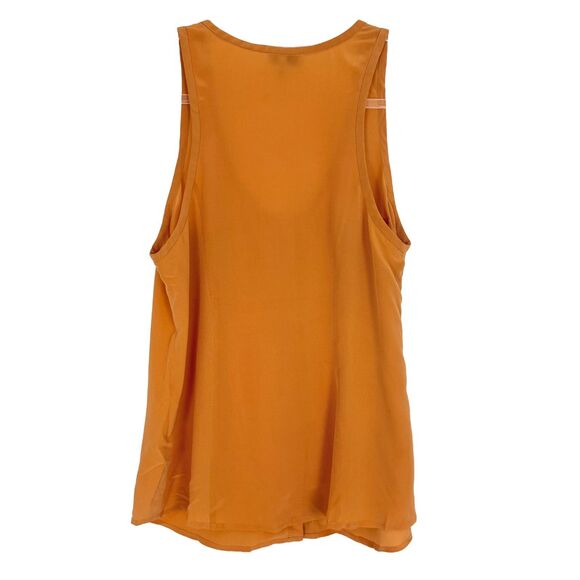 JOIE 100% Silk Tank Blouse XS Light Orange Scoop Neck Lightweight Top EUC B38 - Picture 3 of 6